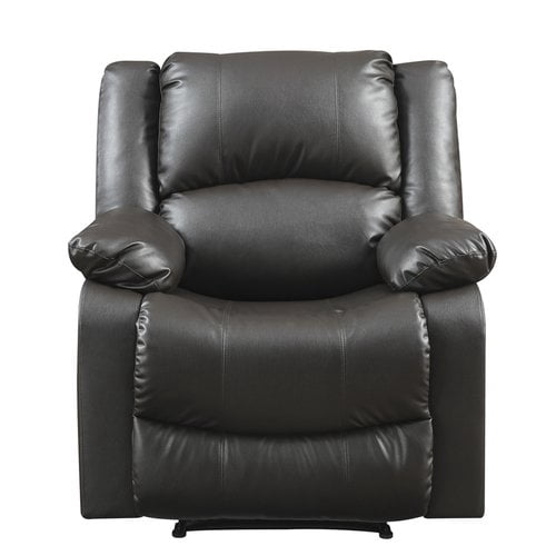Relax-a-Lounger Warren Standard Manual Recliner, Brown Fabric