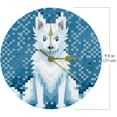 thumbnail image 6 of Pixel dog 9.8 Inch Round Acrylic Wall Clock - Silent Non Ticking Clock Battery Powered for Kitchen Bedroom Living Room Office - Suitable for Any Room Wall Clocks, 6 of 6