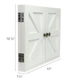 thumbnail image 7 of Excello Global ProductsEGP-HD-0413A Barndoor Wood Collage Picture Frames with 2 Magnetic Chalkboard Doors for Kitchen, Living Room, Family Photo Collage Frames,White,12.8"x34" (12.8"x17" When Closed), 7 of 7