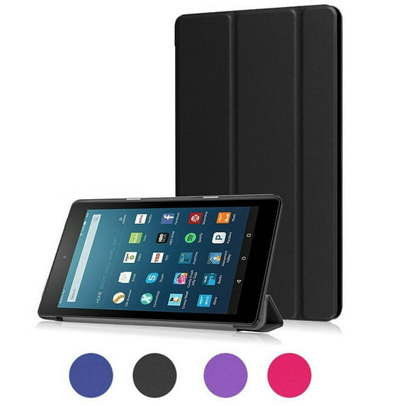 Mignova For All-New Fire 7 2017 Case,Fire 7 Case Ultra-thin lightweight Trifold Smart Case Auto Sleep/Wake for All-New Fire 7 Inch Tablet 2017 release(Black)