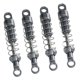 thumbnail image 1 of 4 piezas de amortiguadores de coche RC, accesorios de resorte de metal, piezas de repuesto para negro, 1 of 9