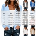 thumbnail image 4 of AKOEE Womens Sweater Cardigans Lightweight Soft V Neck Button Up Long Sleeve Outerwear Spring Fall Blouses (M, White), 4 of 7