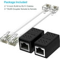 pingping to Phone Line Adapter (2 Pack),Phone Line to