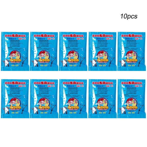 Solución de burbujas Concentrado Seguridad no tóxica 10 ml Recargas de agua de burbujas (10 piezas) Tmvgtek Para Estrenar