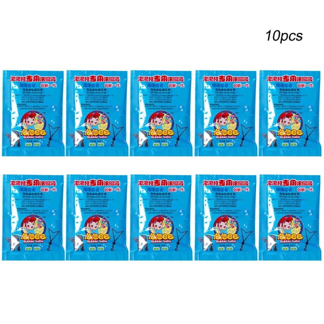 Solución de burbujas Concentrado Seguridad no tóxica 10 ml Recargas de agua de burbujas (10 piezas)