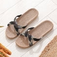 thumbnail image 2 of GPOECD Men Slippers Casual SlipOn Indoor Slippers, Home Beach Shoes with Cane Sole Mens Walking Shoes 02_Grey,10.5, 2 of 5