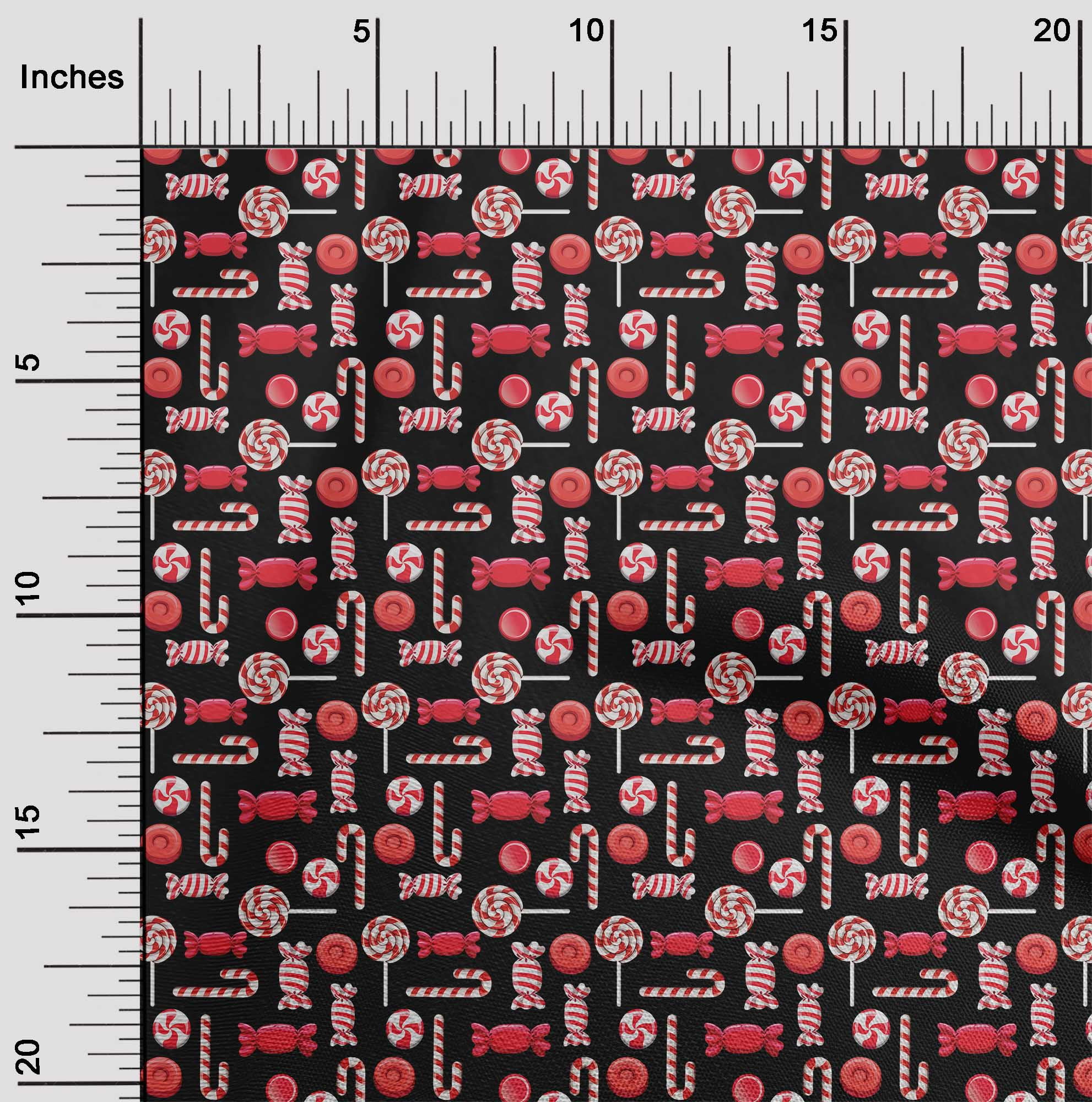 oneOone Cotton Flex Red Fabric Merry Christmas Fabric For Sewing Printed Craft Fabric By The Yard 40 Inch Wide-Q7K