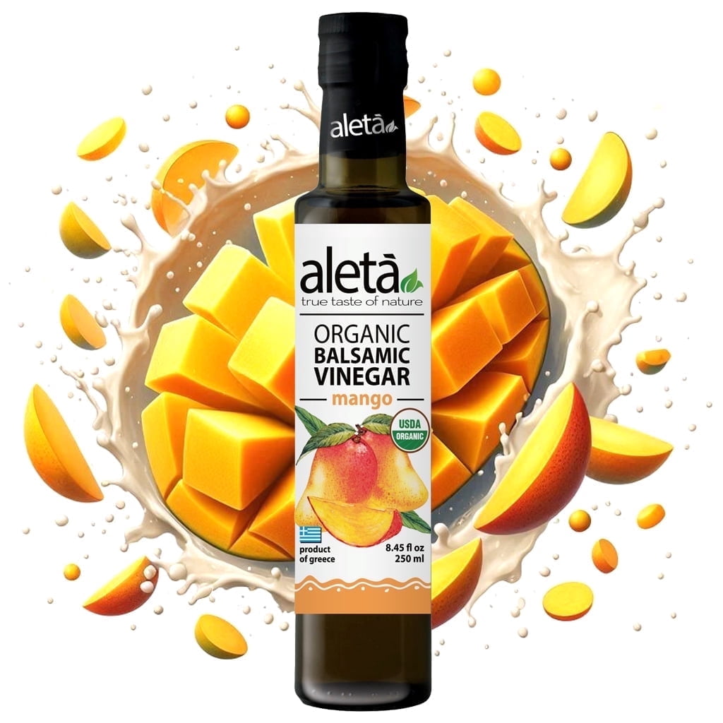 Aleta Farms Organic Mango Balsamic Vinegar, aged, 8.45 fl oz