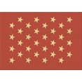 thumbnail image 1 of Ahgly Company Indoor Rectangle Patterned Orange Red Orange Area Rugs, 2' x 4', 1 of 6