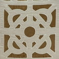 thumbnail image 4 of Beige and Gold Lattice Velvet Throw Pillow, 4 of 9