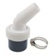 thumbnail image 1 of Adaptador de vías para conector de desagüe, accesorios de baño portátiles a prueba de fugas con abrazaderas para mangueras de lavadoras. Cabezal único, 1 of 8