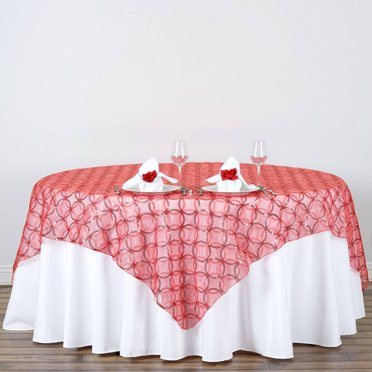 Your Chair Covers - 90 Inch Square Satin Table Overlay Purple - Walmart.com