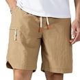 thumbnail image 1 of Men's Quick Drying Loose Five Point Sports Cargo Beach Pants Nylon Spandex, 1 of 1
