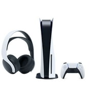 TEC Sony PlayStation_PS5 Gaming Console Disc Version Bundle w PlayStation Pulse 3D Wireless Headset