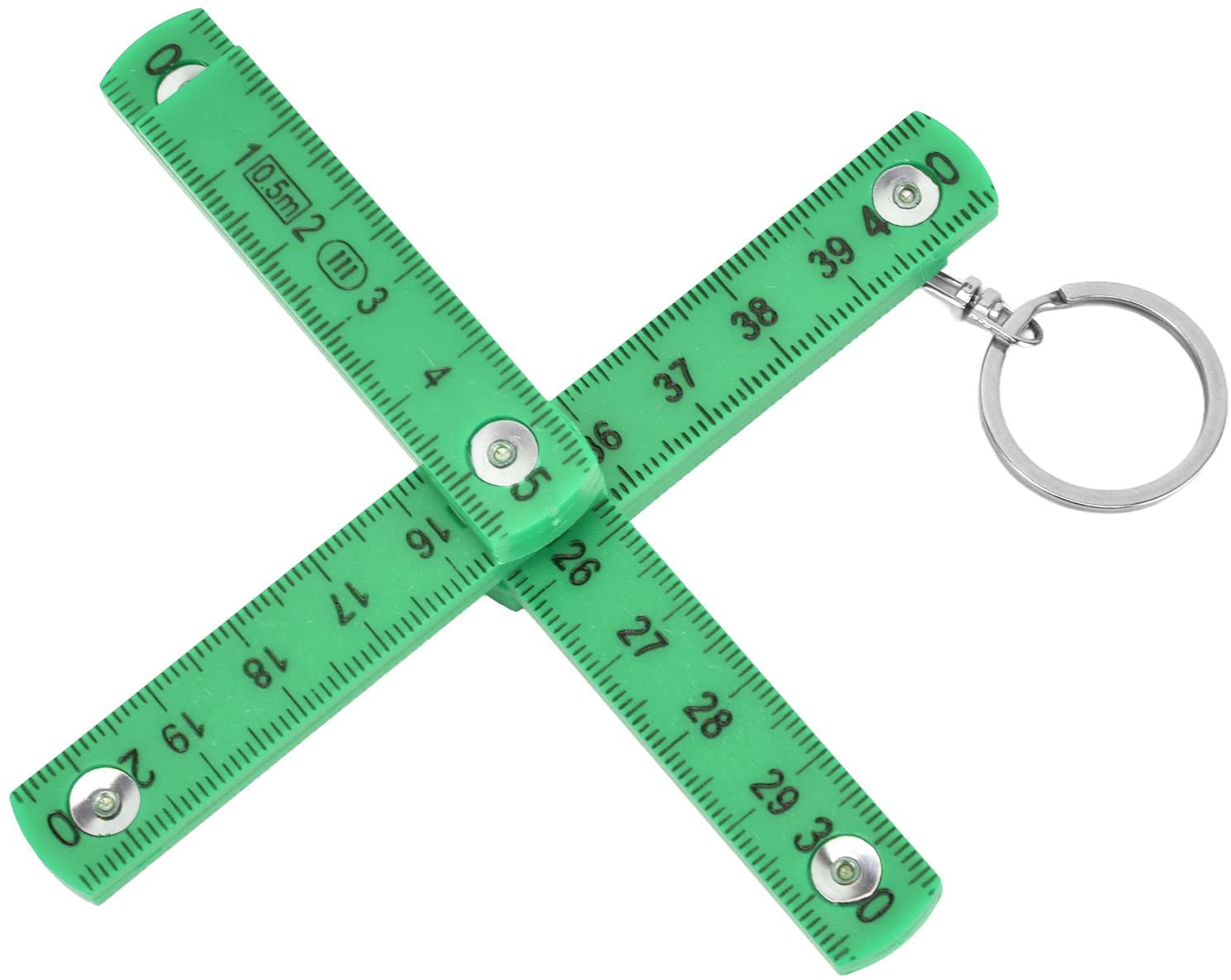 Foldable Ruler, 50cm Portable Plastic Folding Ruler with Key Ring for Carpentry Green Walmart