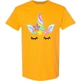 thumbnail image 3 of Inktastic Unicorn Face T-Shirt, 3 of 5