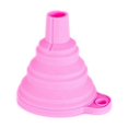 thumbnail image 1 of Embudo de silicona plegable para botellas de bebida, color rosa, 1 unidad, 1 of 5