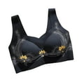 thumbnail image 2 of Yotami Womens Seamless T-Shirt Bras Push Up Casual Underwear for Sleep Solid Color Support Bra, 36A, Black, 2 of 3