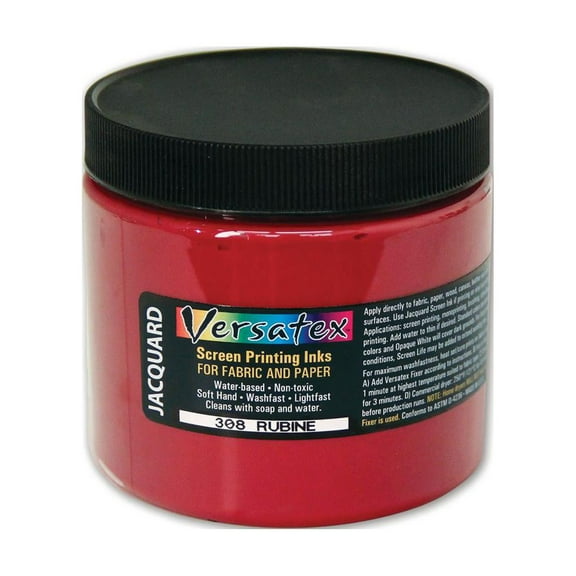 Jacquard Versatex Screen Printing Ink, 16 oz., Rubine