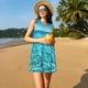 thumbnail image 3 of Balery Crystal Clear Ocean Waves Vestidos de verano para mujer con estampado: vestido holgado sin mangas, vestido playero informal y cómodo para días calurosos., 3 of 7