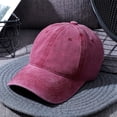 thumbnail image 4 of Men's Washed Pure Color Cap Baseball Cap, 4 of 5