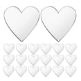thumbnail image 1 of 100 espejos artesanales autoadhesivos con forma de corazón, mini azulejos acrílicos para espejo, para manualidades, álbumes de recortes, enmarcar y decorar paredes, 1 of 8
