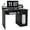 Black, variant on Giantex  Computer Desk, Home Office Desk w/Adjustable Shelf & Keyboard Tray, tudy Writing Desk, Black