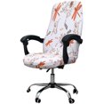 thumbnail image 1 of Printed Office Chair Covers, Stretch Computer Chair Cover Universal Boss Chair Covers Modern Simplism Style High Back Chair Slipcover (Dragonfly, Large), 1 of 7