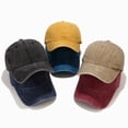 thumbnail image 2 of 2022 New Spring Summer Cap Washed Cotton Baseball Cap Men Women Casual Adjustable Outdoor Trucker Hat Snapback Casquettehead 55-60cm Gao Jinjia LED, 2 of 2