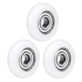 thumbnail image 1 of Rodamientos de bolas recubiertos de plástico 5x23x7mm para puertas, ventanas, muebles y poleas, 3 piezas, 1 of 4