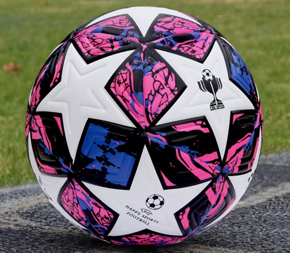 Premium Europe Cup Themed Size 5 Soccer Balls - Diverse Vibrant Colors, Ideal for Adult & Youth Players, Durable Construction for All - Weather Play