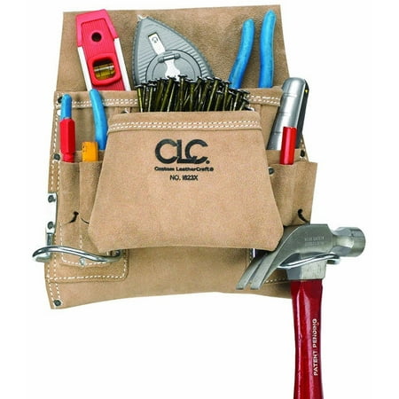 

1 PC-CLC I823X Carpenter s Nail & Tool Bag 8 Pockets