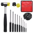 thumbnail image 1 of Juego de perforadoras LFSEMINI de 14 piezas con bloque universal y martillo, 1 of 7