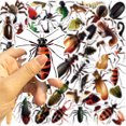thumbnail image 3 of Pegatinas de vinilo impermeables con simulación de insectos, 50 unidades/lote, 3 of 5