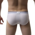 thumbnail image 7 of TIHLMKi Men's Solid Color Underwear Soft Breathable Knickers Short Briefs, 7 of 7