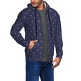 thumbnail image 2 of Honeii Anchors Heart Blue Print Hoodies for Men, Pullover & Full Zip, Breathable Zip up Hoodie, Sweatshirt-Medium, 2 of 5