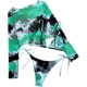 thumbnail image 1 of Traje de baño de 3 piezas para mujer con cubierta de teñido anudado, conjunto de bikini con tanga lateral Verde G Verde G Xishao ropa, 1 of 2