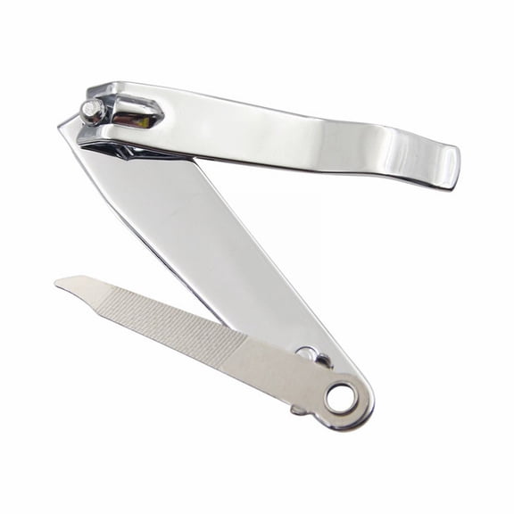 FACEGA Nail Clipper, Premium Stainless Steel Fingernail and Toenail Clipper Cutters with Swing-Out Attached Metal File, Deluxe Sharp Effortless Nail Clippers for Men & Women (Silver)