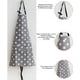 thumbnail image 2 of delantal de cocina de mujer, delantal de estrellas con bolsillo, delantal de mujer ajustable, delantal de cocina de mujer, para mujeres que cocinan trabajo doméstico, para cocinar u hornear Ormromra LKX-1437-1, 2 of 9