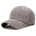 thumbnail image 7 of Hauaitttt Corduroy Baseball Cap for Men and Women Stylish Casual Sun Hat Versatile Soft Texture Sunshade Cap Cape Cod Winter Hat Low Hats Outdoor Hats Polyester Hat Gaming Hat G35 Hat Hat Storage for, 7 of 7