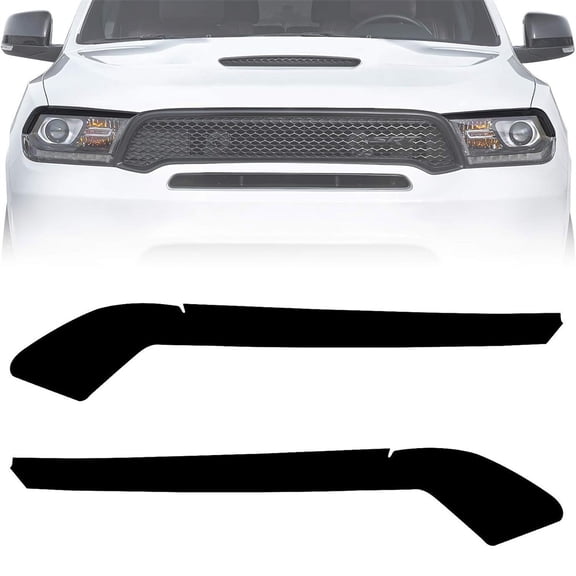 Headlight SMOKE Precut Vinyl Tint Overlays FOR Dodge Durango 2014-2021