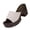 X152-White, variant on Women's Open Toe Heeled Sandals Mules Slip On Block Chunky Mid Heels Sandals