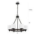 thumbnail image 2 of CHLOE Solbi 6 Light Chrome Large Chandelier Ceiling Fixture 24" Wide, 2 of 11