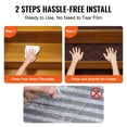thumbnail image 3 of VEVOR Stair Treads 9" x 28" Stairs Carpet Non Slip 15 pcs Indoor Stair Runner for Wooden Steps, Anti Slip Carpet Soft Edging Stair Rugs Mats for Kids Elders and Dogs, Brown, 3 of 7