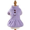 thumbnail image 2 of Dujiujun Pet Dress Comfortable Dogs Winter Warm Clothes Fashionable Cats Pullover Skirt with Traction Ring Pet Supplies, 2 of 7