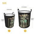 thumbnail image 5 of XMXT Collapsible Laundry Basket, Skull Shuffle Vintage Illustration Polyester Waterproof Laundry Hampers Dirty Clothes Hamper, 62L, 5 of 8