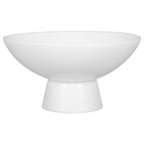 ToyKAKA Ceramic Footed Bowl White Porcelain Pedestal Dish for Elegant Storage
