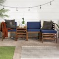 thumbnail image 3 of Sanibel 5 Pièces Acacia Modulaire avec Pouf et Table- Brun Foncé/bleu Marine, 3 of 3