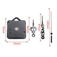 Quartz Wall Clock Movement Mechanism Black Diy Repair Parts Kit Clock