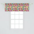 thumbnail image 2 of Ambesonne Colorful Window Valance, Boho Mandala Circles Dots, 54" X 18", Multicolor, 2 of 3